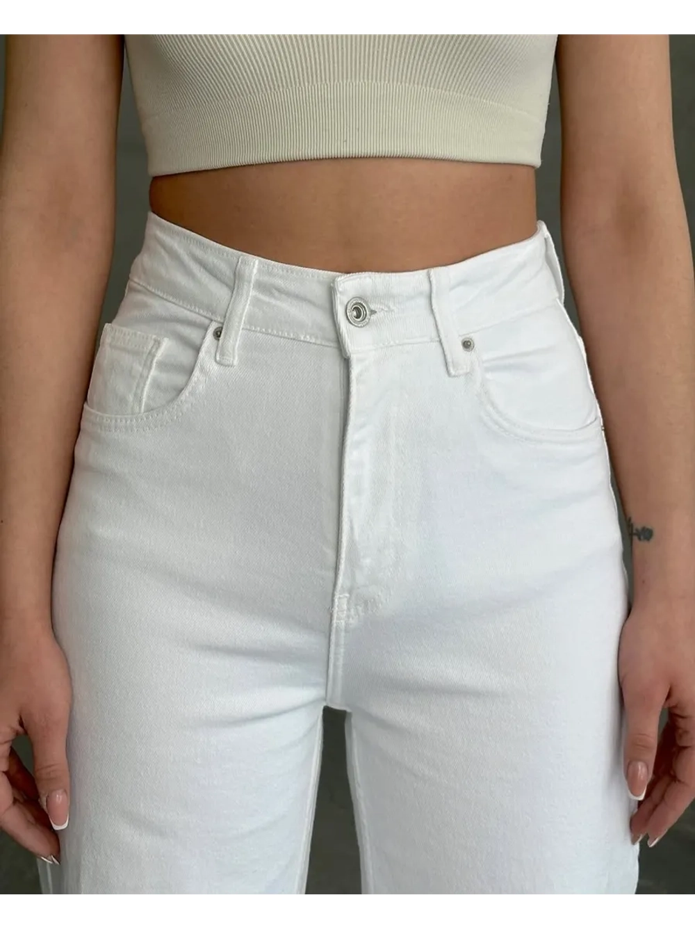 Джинсы широкие летние посадка WIDE LEG (Вайд лег)
