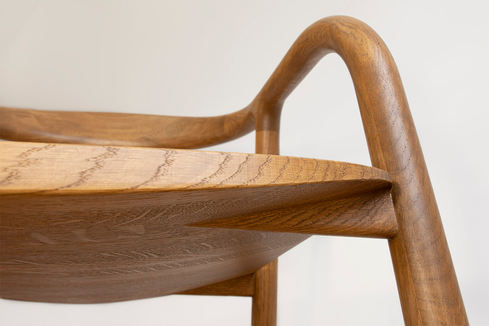 Стул из массива дуба дизайнерский Armonia (10 цветов)