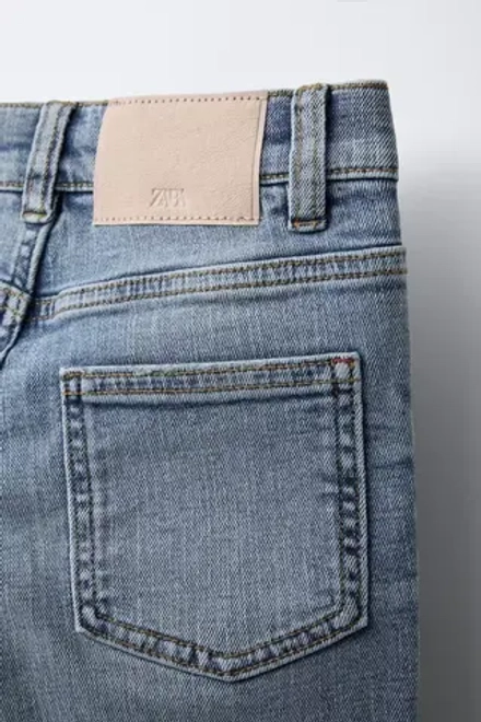 ZARA ДЖИНСЫ SKINNY, ГОЛУБОЙ