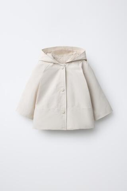 ZARA ПАРКА С КАПЮШОНОМ, БЕЖЕВЫЙ