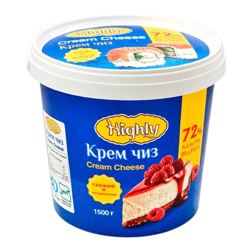 Сыр творожный 72% Кремчиз Highly 1,5 кг