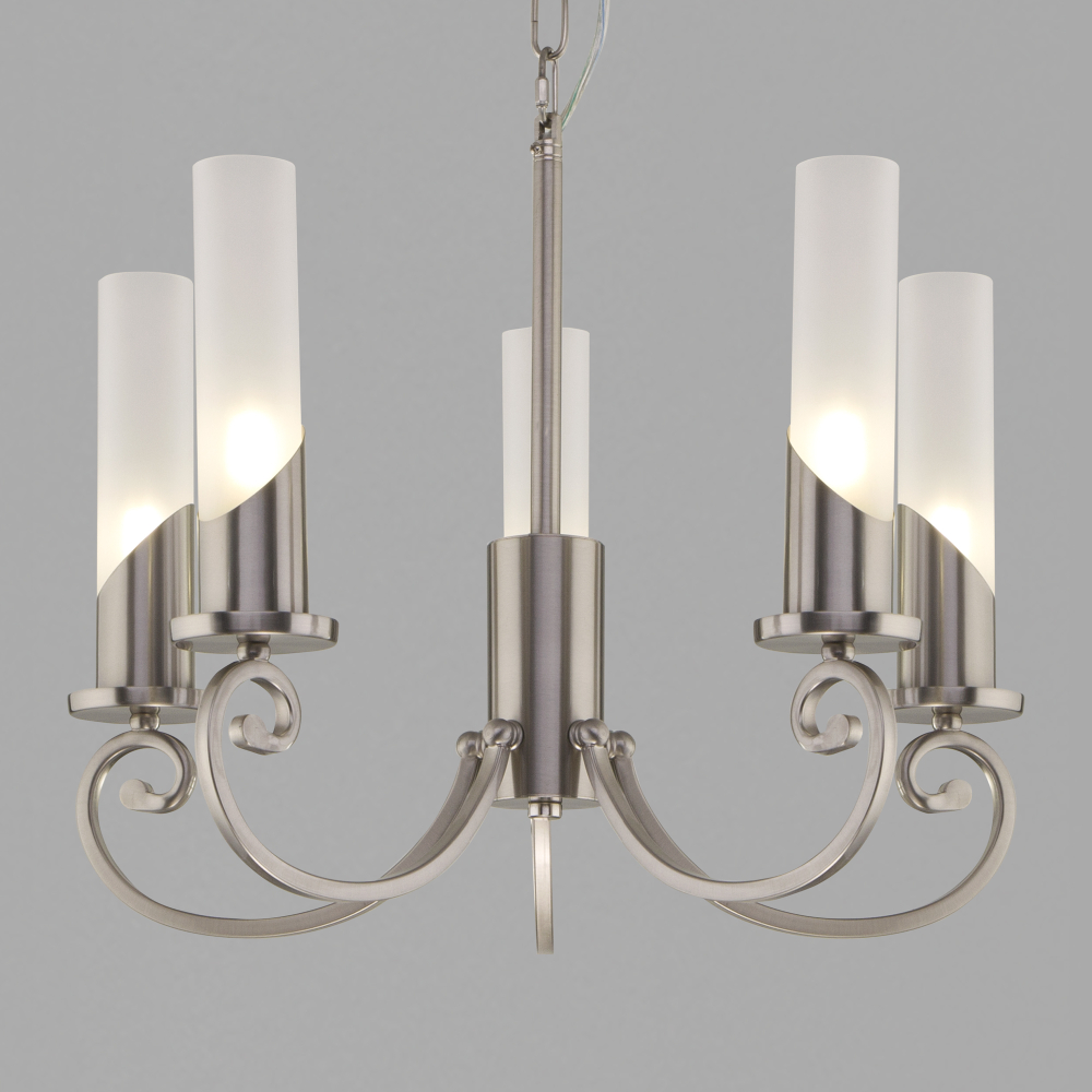 Подвесная люстра 60117/5 никель