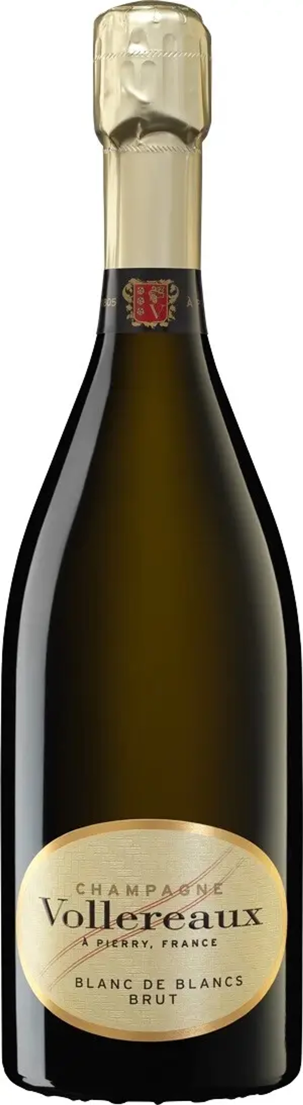 Шампанское Vollereaux, Blanc de Blancs Brut, Champagne, 0.75 л