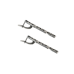 "Арта" серьги в серебряном покрытии из коллекции "Гауди" от Jenavi c английским замком