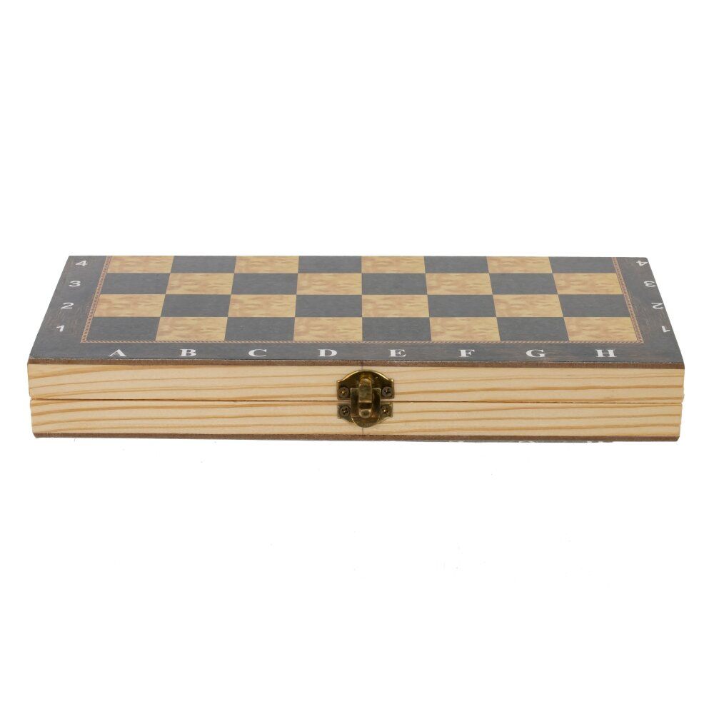 GAEM Игра настольная 3 в 1 (шахматы, шашки, нарды), L24 W12 H3 см