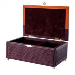 Шкатулка большая «Венеция». Цвет коричнево-оранжевый