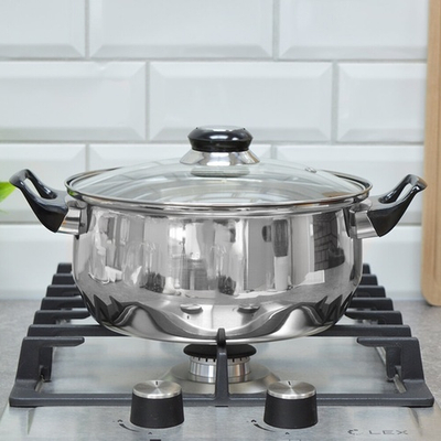 Кастрюля 3,9л нерж со стеклянной крышкой BAK-S-04