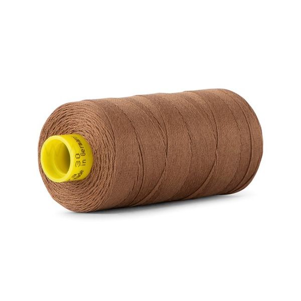 Нитка Gutermann Mara 30 (300 метров), 1 кат., для отстрочки | 124 золотисто-коричневый