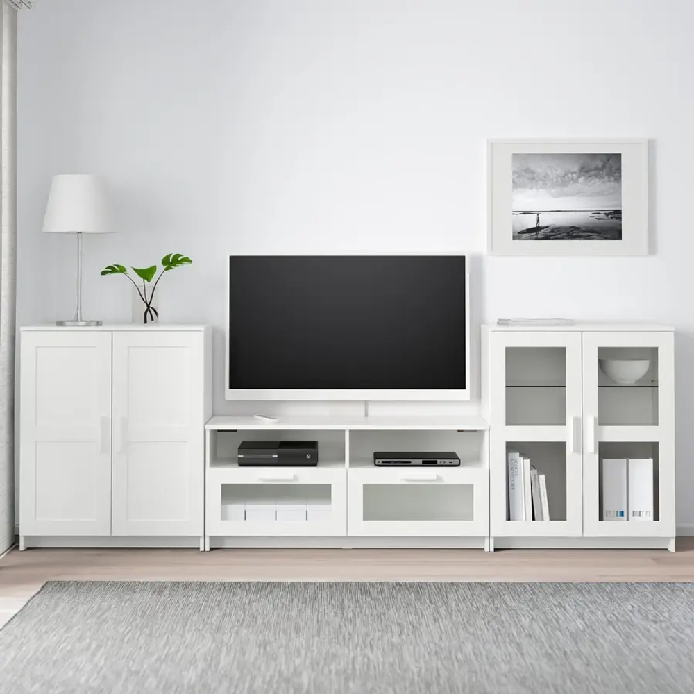 Комбинация для хранения  - IKEA BESTÅ/BESTA, 276x41x95см, белый, БЕСТО ИКЕА