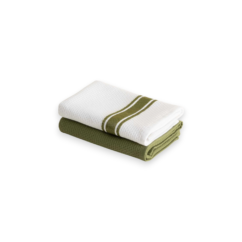 Набор из двух кухонных полотенец Elvin | зеленый