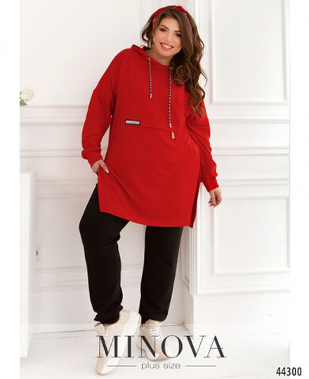 Костюм 17-249-черный-красный Minova Фото 2