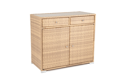 "Мальта" тумба плетеная из искусственного ротанга, цвет соломенный