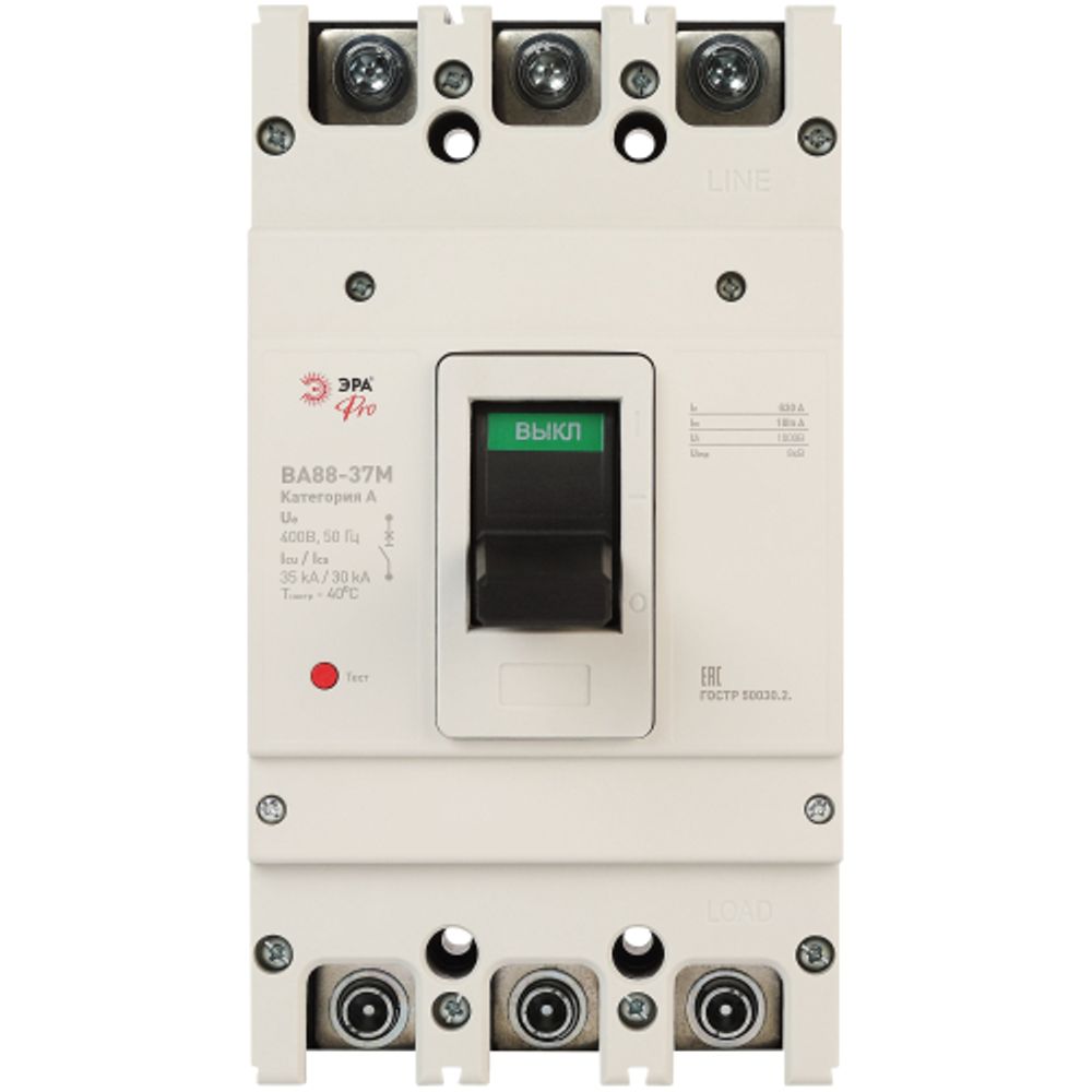 Автоматический выключатель ВА88-37М ЭРА PRO SVA40-3-0630-E 3Р 630А 35кА | Силовые автоматические выключатели