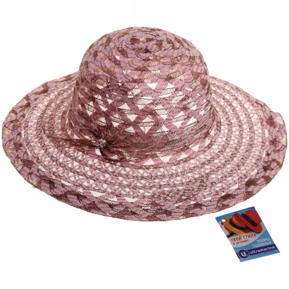 Шляпа женская с широкими полями «TiraMiSu- Лорен», микс 4 цвета, р58, ширина полей 9 см