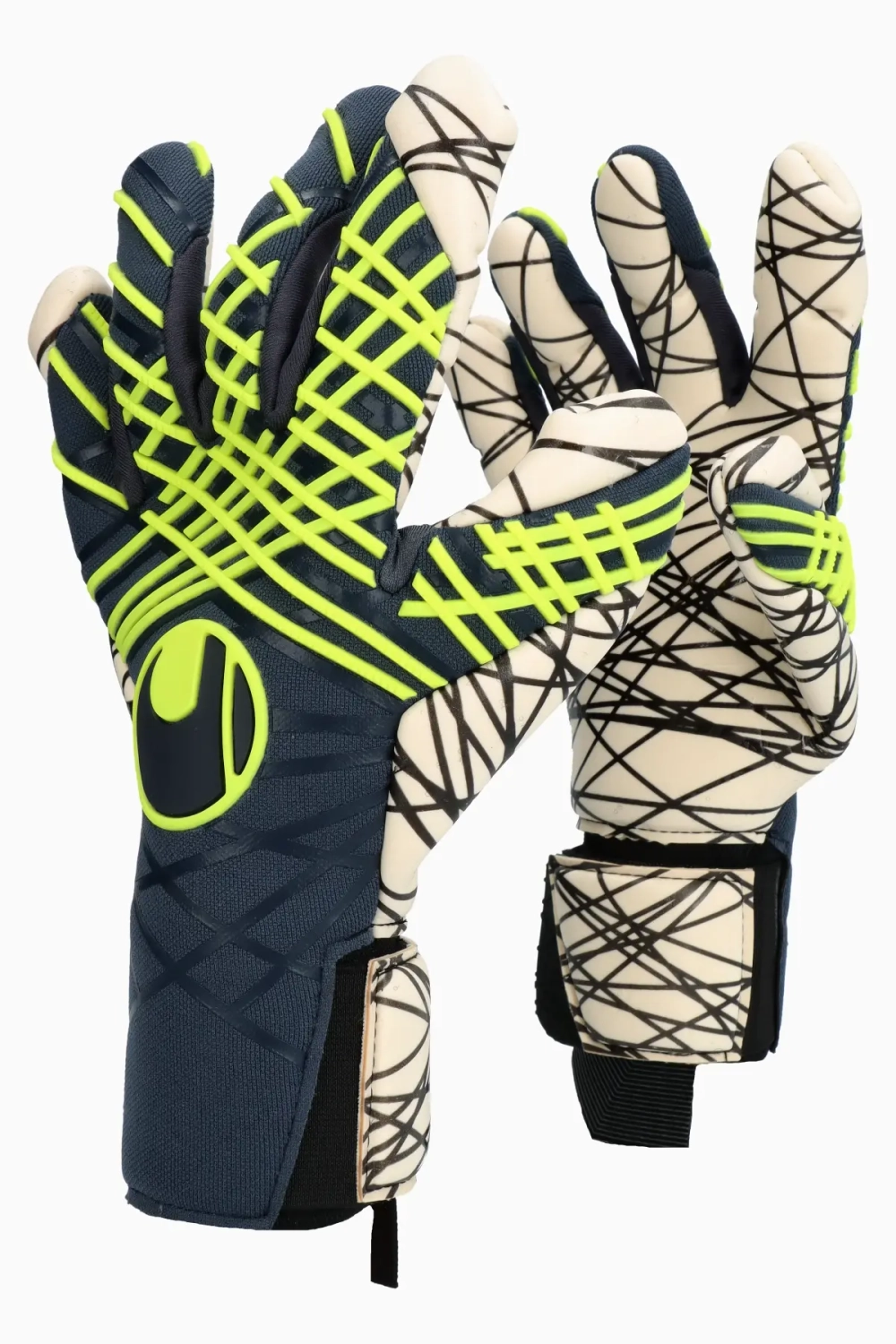 Вратарские перчатки Uhlsport Prediction Ultragrip SC Junior - темно-синий