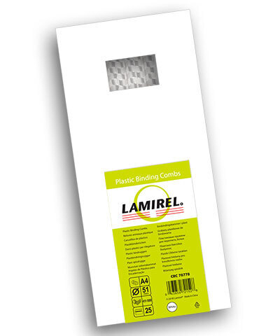 Пружина пластиковая Lamirel, 51 мм. Цвет: белый, 25 шт.