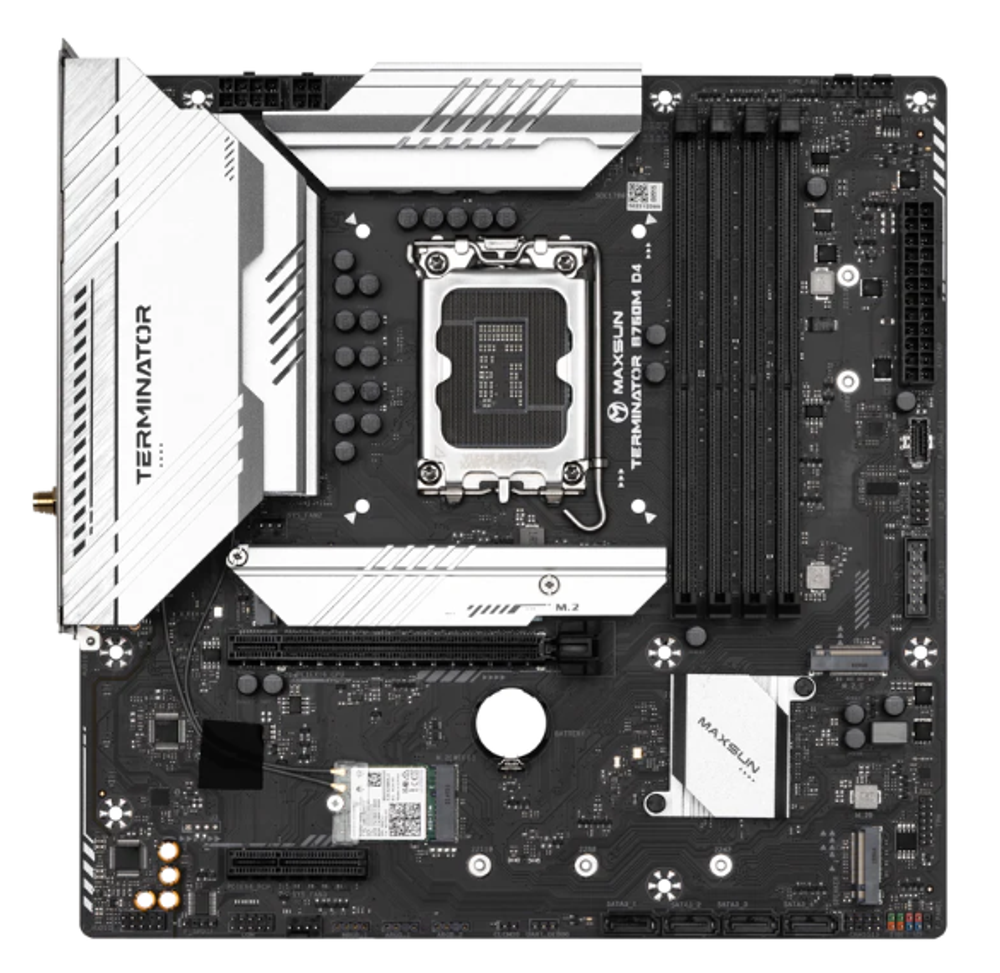 Материнская плата mATX MAXSUN Terminator B760M D4 WIFI6E