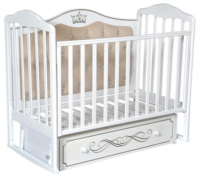 Детская кроватка Кедр Helen 7 (универсальный маятник) белый