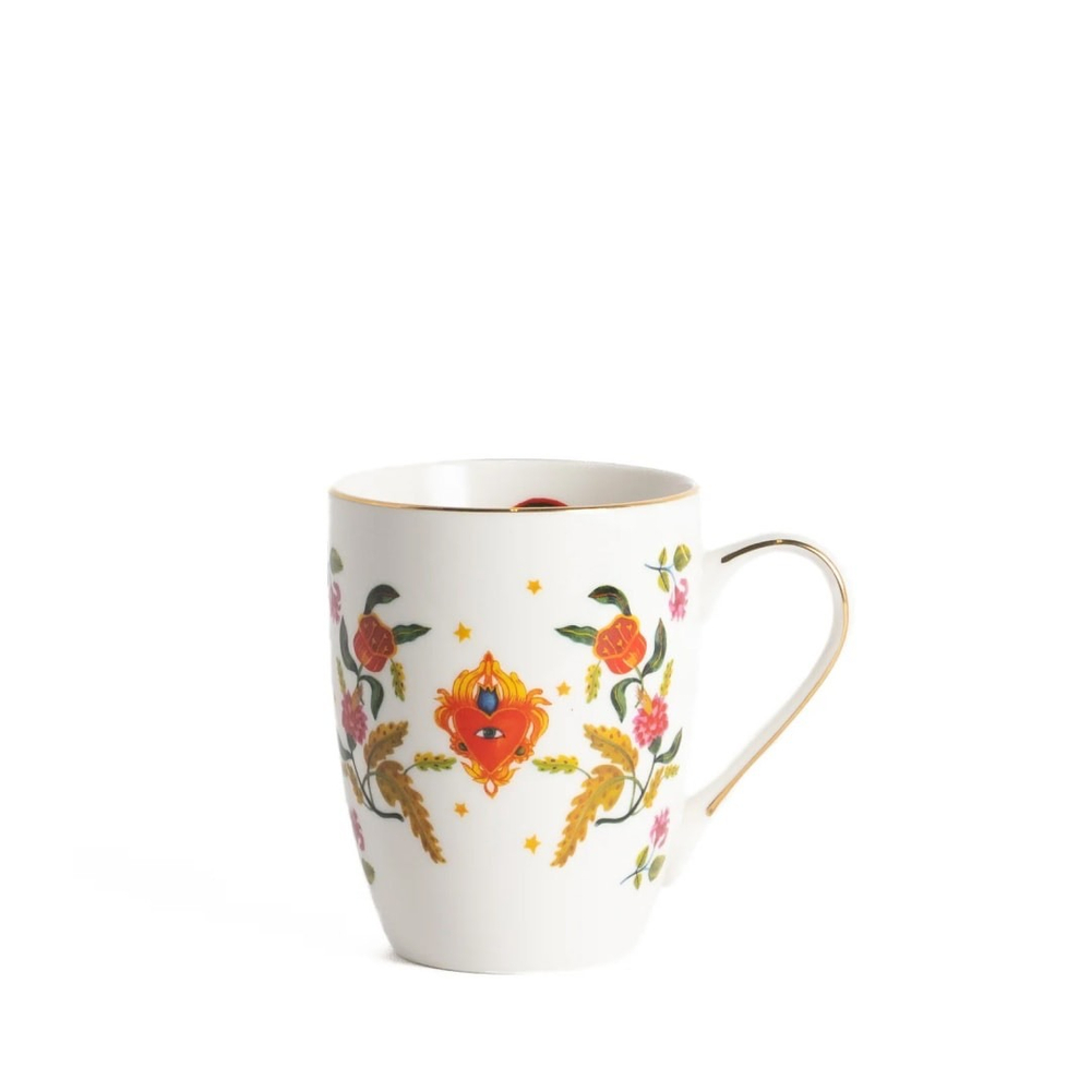 Кружка ORANGE FLOWER, H9,6 см