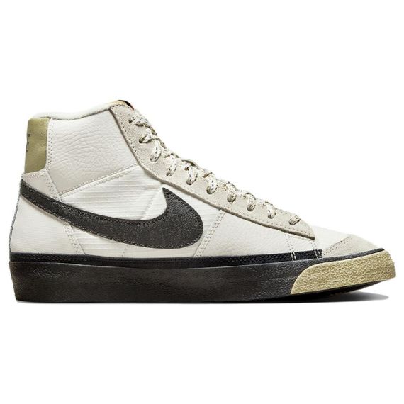 NIKE BLAZER Кроссовки для скейтбординга MID Топ Белый черный Мужские