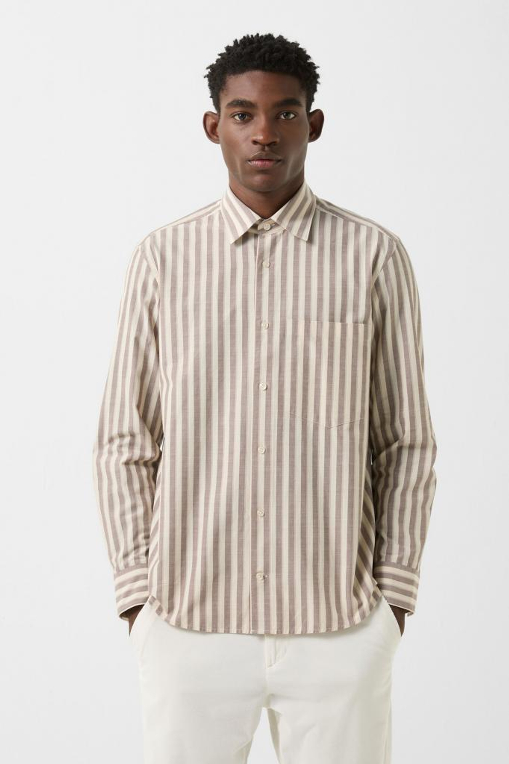 Рубашка BOGNER HEIKO-2 в бежевом цвете