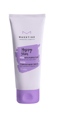 Masstige Happy Skin Маска для лица с фиолетовой глиной для сужения и очищения пор 75мл