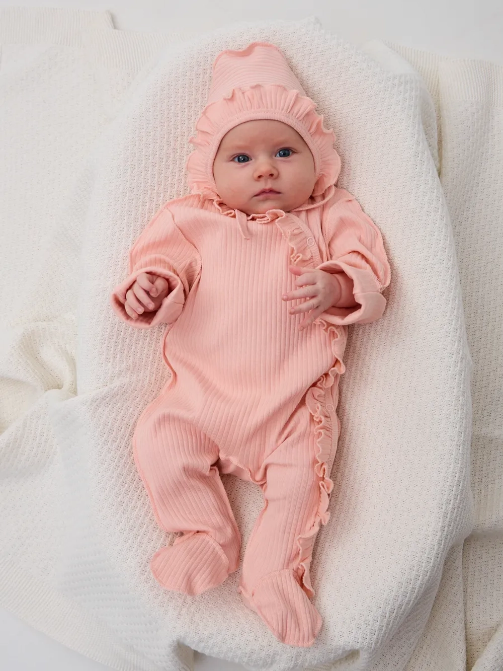 Слип для новорожденных девочек с антицарапками