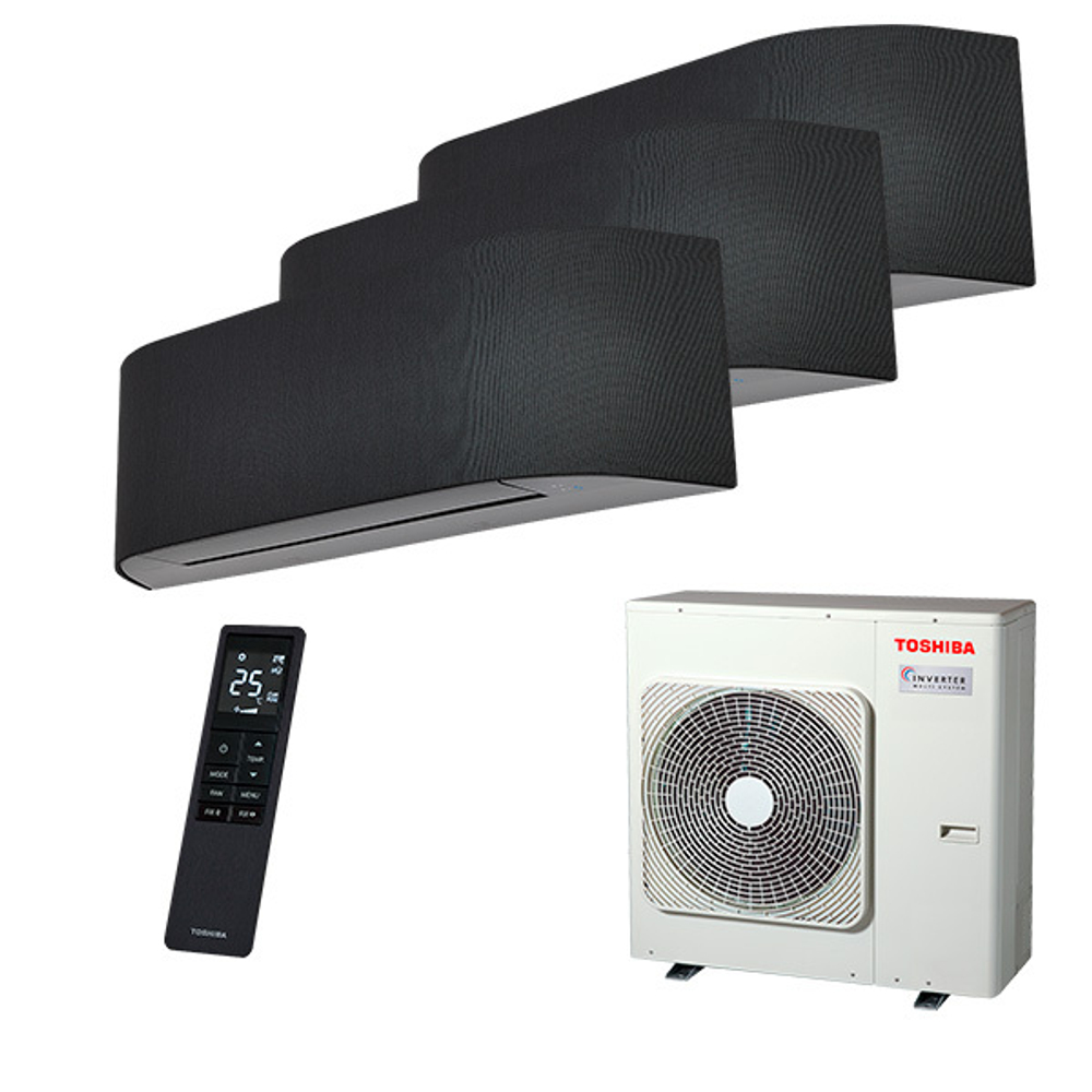 Мультисплит система на 3 комнаты Toshiba RAS-B10N4KVRG-E x 2 + RAS-B13N4KVRG-E / RAS-3M26G3AVG-E
