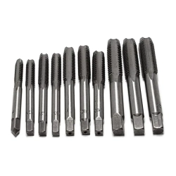 Набор метчиков метрический 10пр.(М6х1, М7х1, М8х1/1.25, М10х1/1.25/1.5, М12х1.25/1.5/1.75),в блистере RockForce##Rock FORCE RF-C010-1T