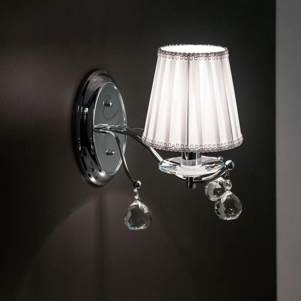 Citilux Шелли CL438311 Бра с абажуром Хром