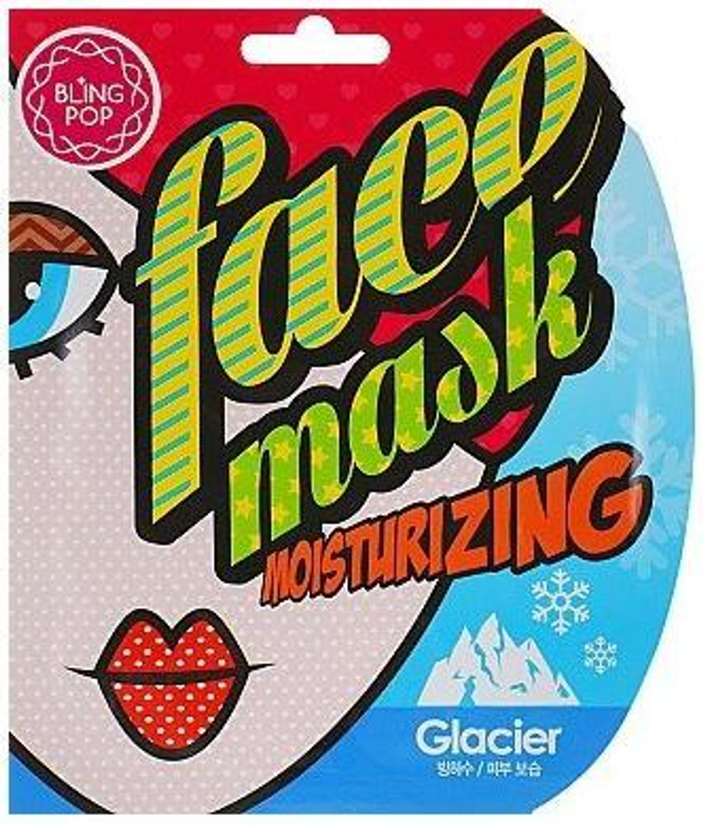 Маска для лица тканевая питательная BLING POP GLACIER MOISTURIZING MASK 25мл