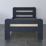 Кровать деревянная 90х200 Берт, односпальная, из сосны, цвет серый