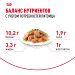 Royal Canin корм консервированный для пожилых кошек 7+ кусочки в соусе домашние стерилизованные