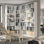Угловой книжный шкаф - BILLY IKEA/БИЛЛИ ИКЕА, 28х135/215х237 см, белый