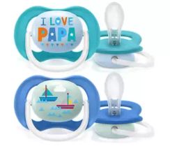 Əmzik\ Ultra air soother 6-18m text boy 2 pcs