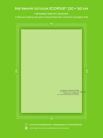 Глянцевый натяжной потолок 3.5 м2