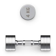 Гантель UNIX Fit PRO круглая хромированная 4 кг, 2 шт.
