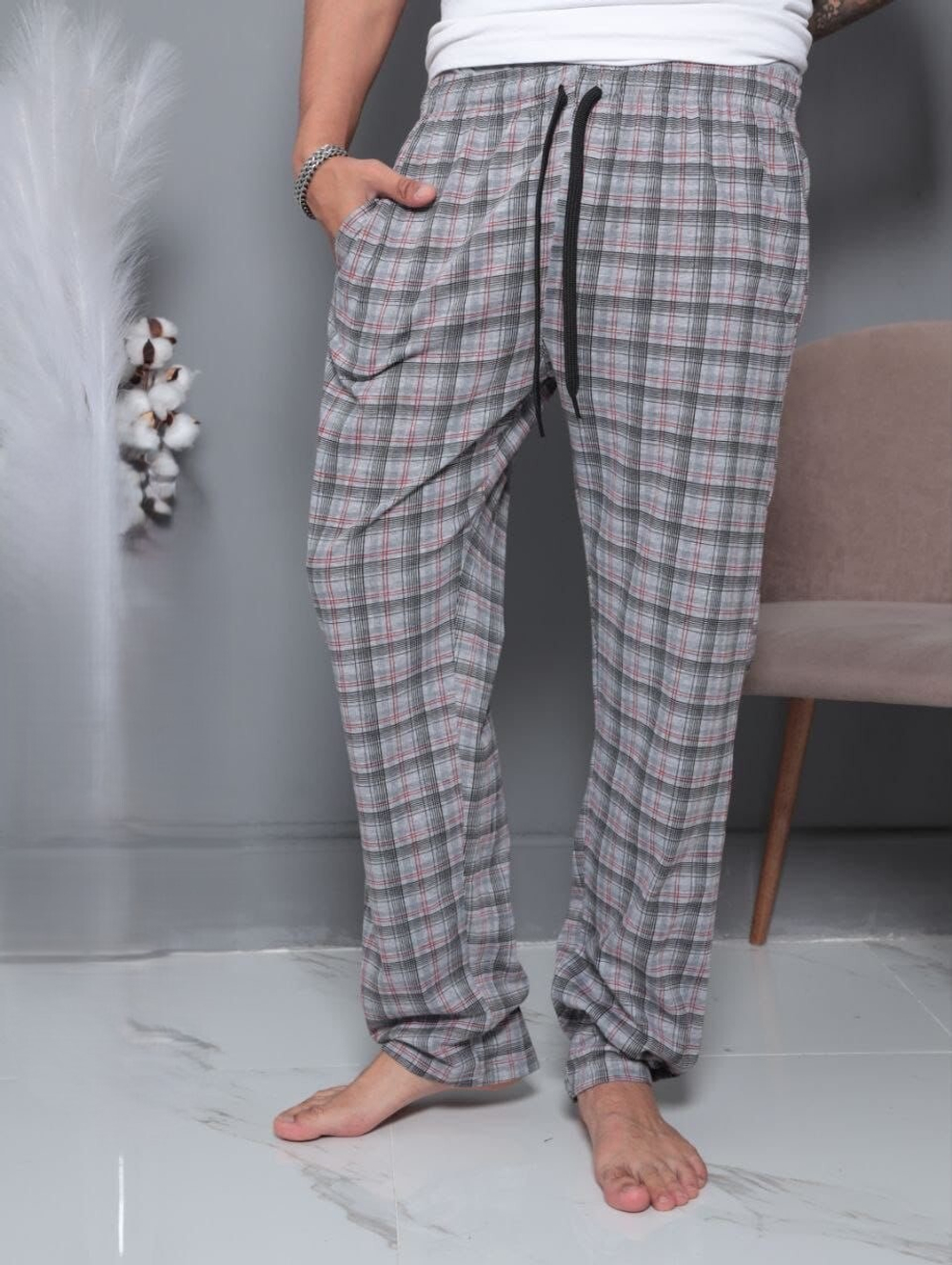 Брюки пижамные муж.(норма) 8883