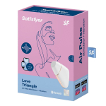 Белый вакуум-волновой вибростимулятор 9см Satisfyer Love Triangle