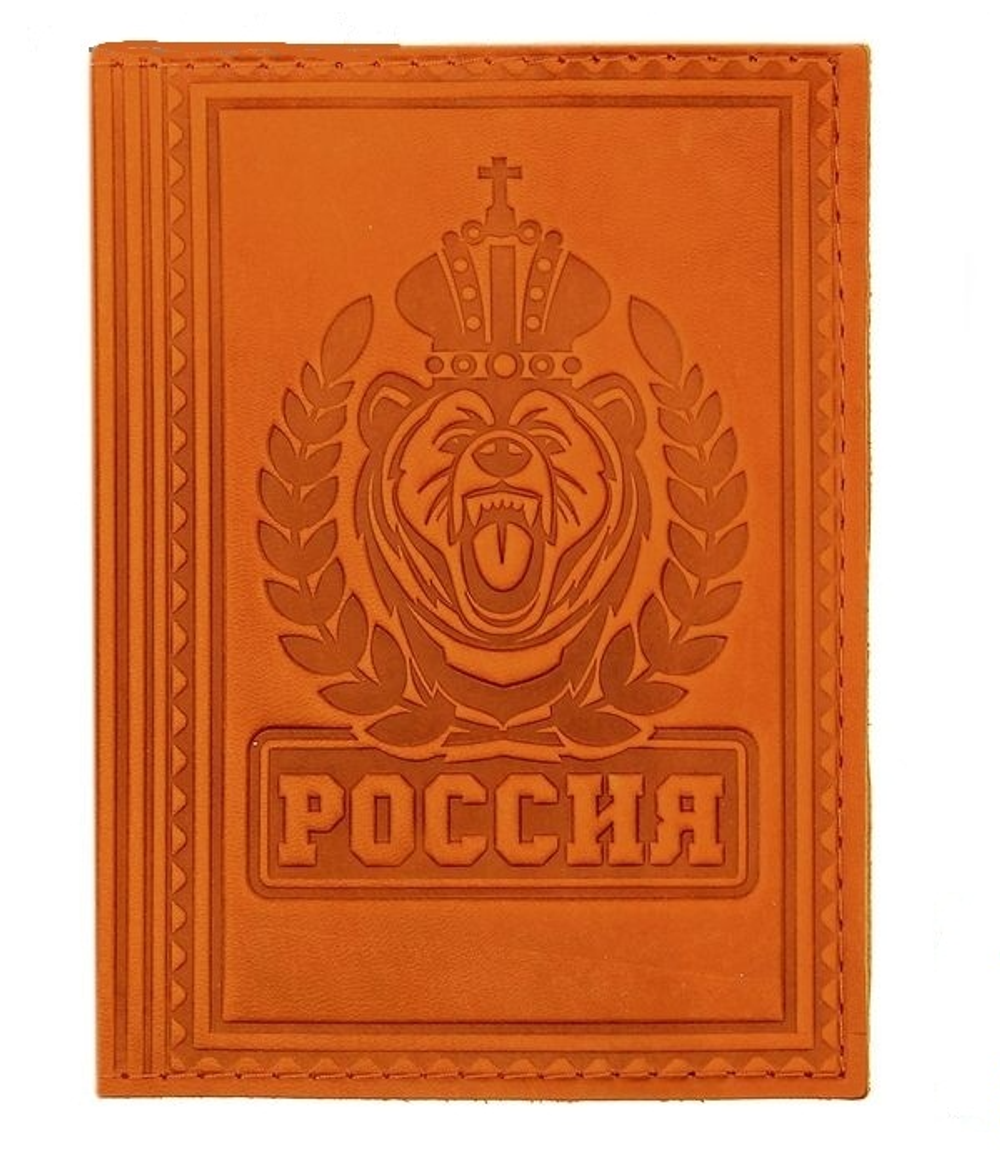 обложка для паспорта "Медведь"