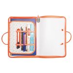 Папка для труда на молнии с ручками ПИФАГОР А4, 1 отделение, пластик, откидная планка, органайзер, ручки-шнурок, "Foxes", 270876