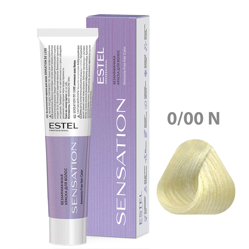 ESTEL Безаммиачная краска для волос SENSATION DE LUXE, 0/00N нейтральный, 60 мл