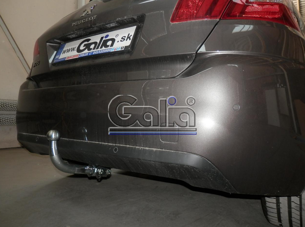 Фаркоп оцинкованный Galia C068A для Citroen C4 Picasso, C4 Grand Picasso 2013-, Peugeot 308 хетчбек, универсал 2013-(паспорт и сертификат в комплекте)(без электрики)