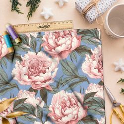 Ткань премиум Оксфорд 600D гармония пионов