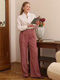 Брюки палаццо вельветовые