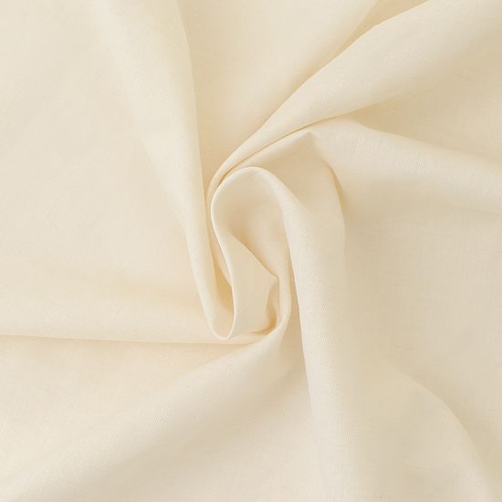 Штора из хлопка и льна кремового цвета из коллекции essential, 150х290 см