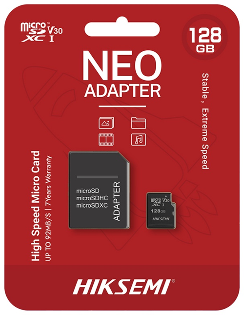 Карта памяти Hiksemi HS-TF-C1/128G/ADAPTER 128 Гб