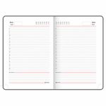 Ежедневник недатированный А5 (138х213 мм), BRAUBERG VISTA, под кожу, гибкий, 136 л., "Foliage", 112020