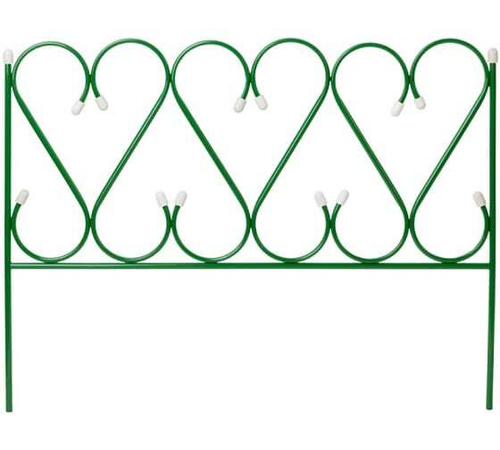 Забор декоративный 1шт зеленый металл. Большой ММ