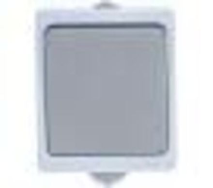 Выключатель одноклавишный проходной "UNIVersal" серия "Аллегро", IP-54, о/у, 10А, 220В, серый (еврос